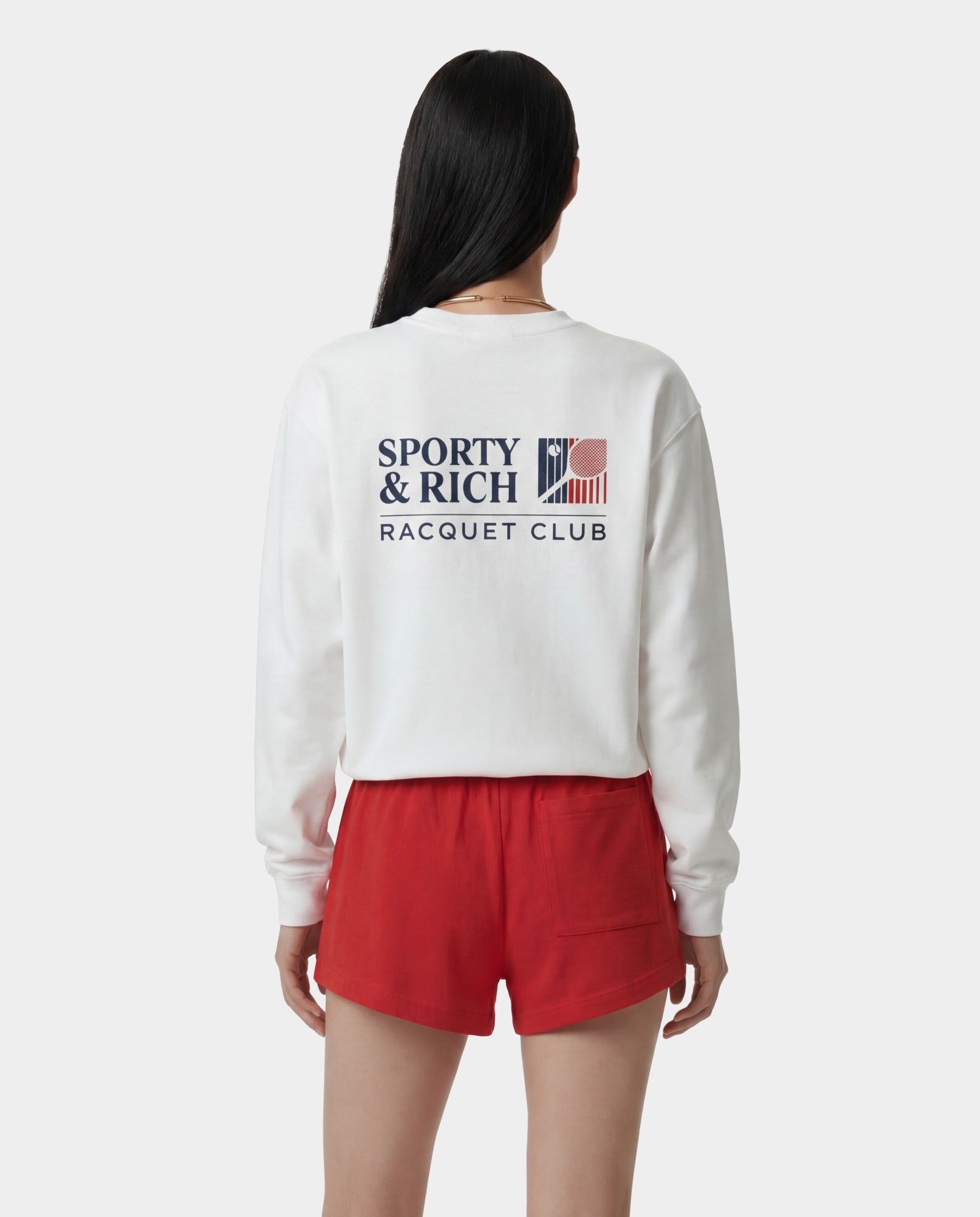 Promo Crewneck - White Sporty & Rich US