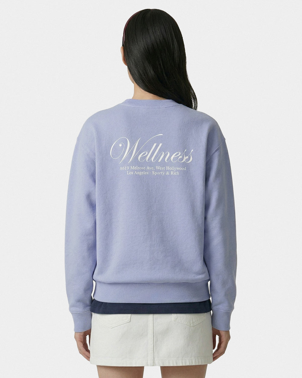 Avenue Crewneck - Periwinkle Sporty & Rich Discount