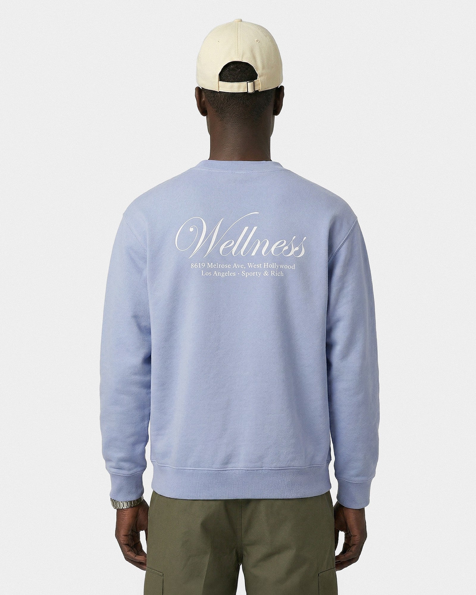 Avenue Crewneck - Periwinkle Sporty & Rich Discount