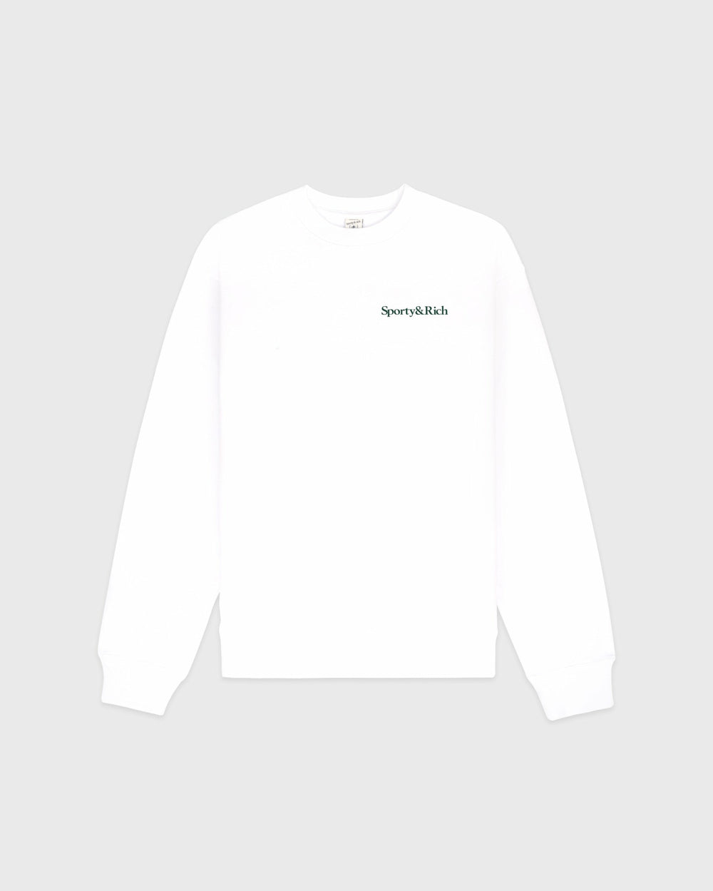Play Tennis Crewneck - White/Forest Sporty & Rich Outlet