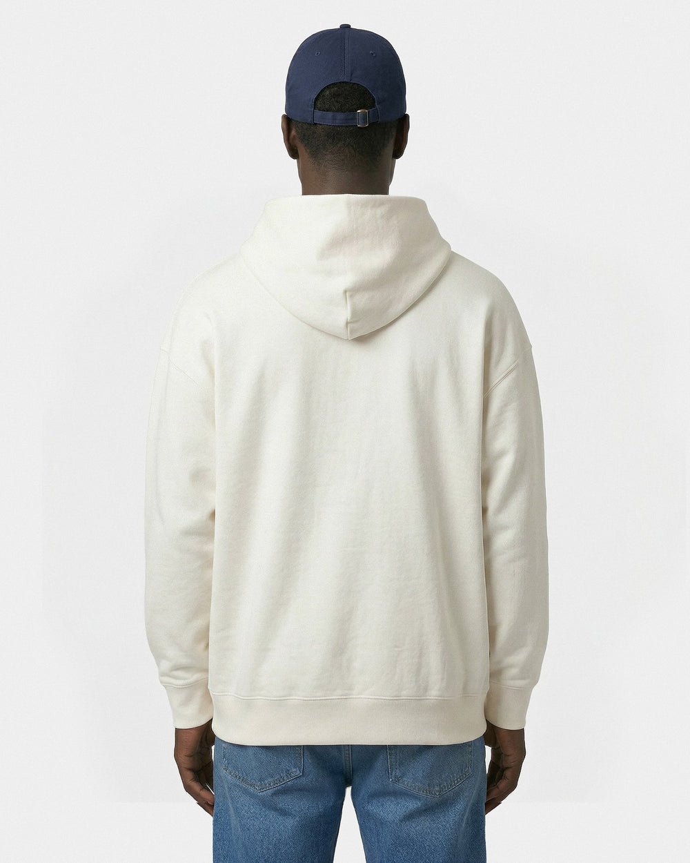 Vendome LA Embroidered Zip Hoodie - Ecru/Navy Sporty & Rich Sale