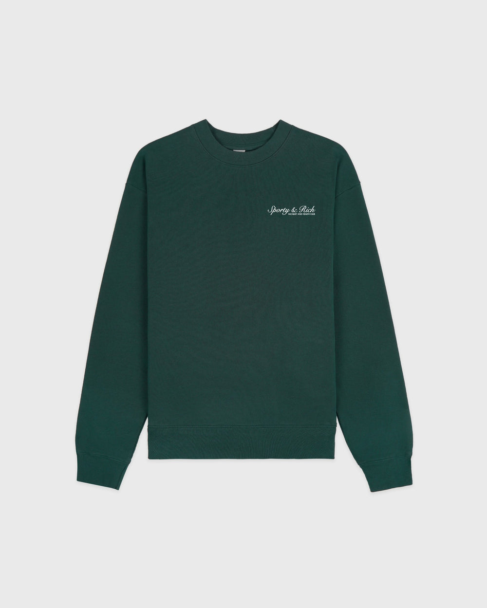 Syracuse Crewneck - Forest/White Sporty & Rich For Sale