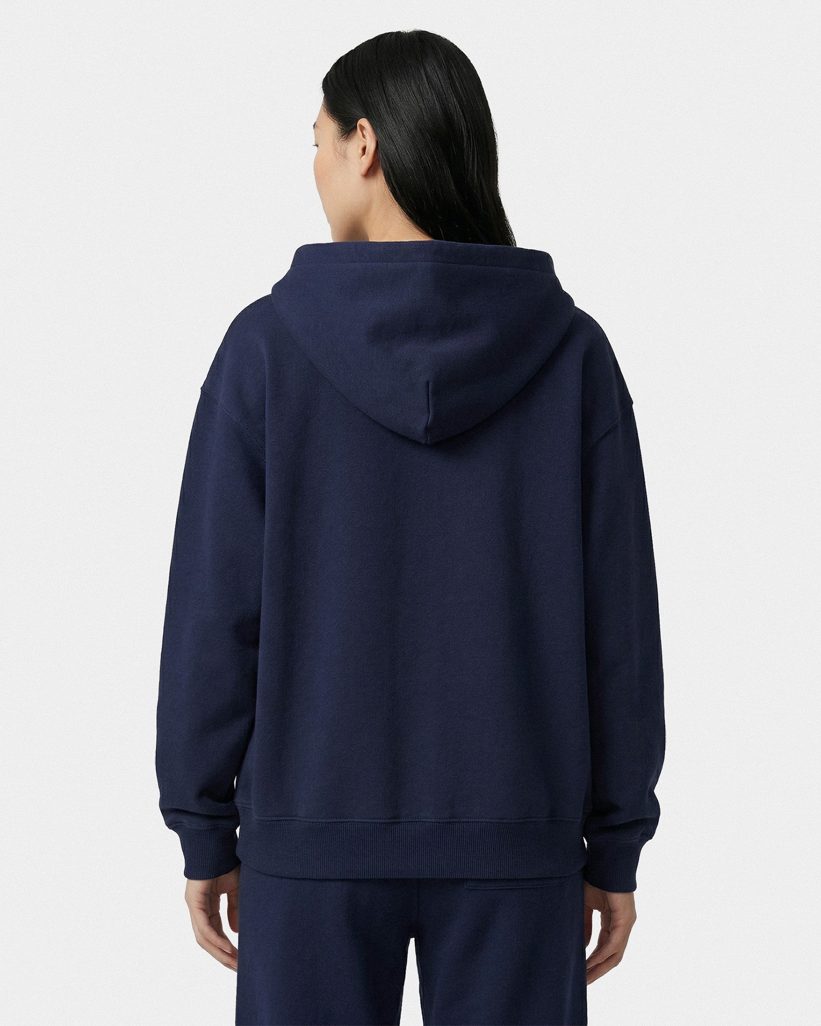Vendome LA Embroidered Zip Hoodie - Navy/White Sporty & Rich Outlet