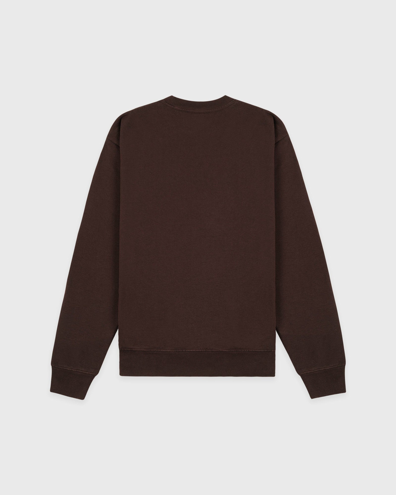 H&W Crest Crewneck - Chocolate/Ecru Sporty & Rich Online