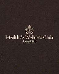 H&W Crest Crewneck - Chocolate/Ecru Sporty & Rich Online