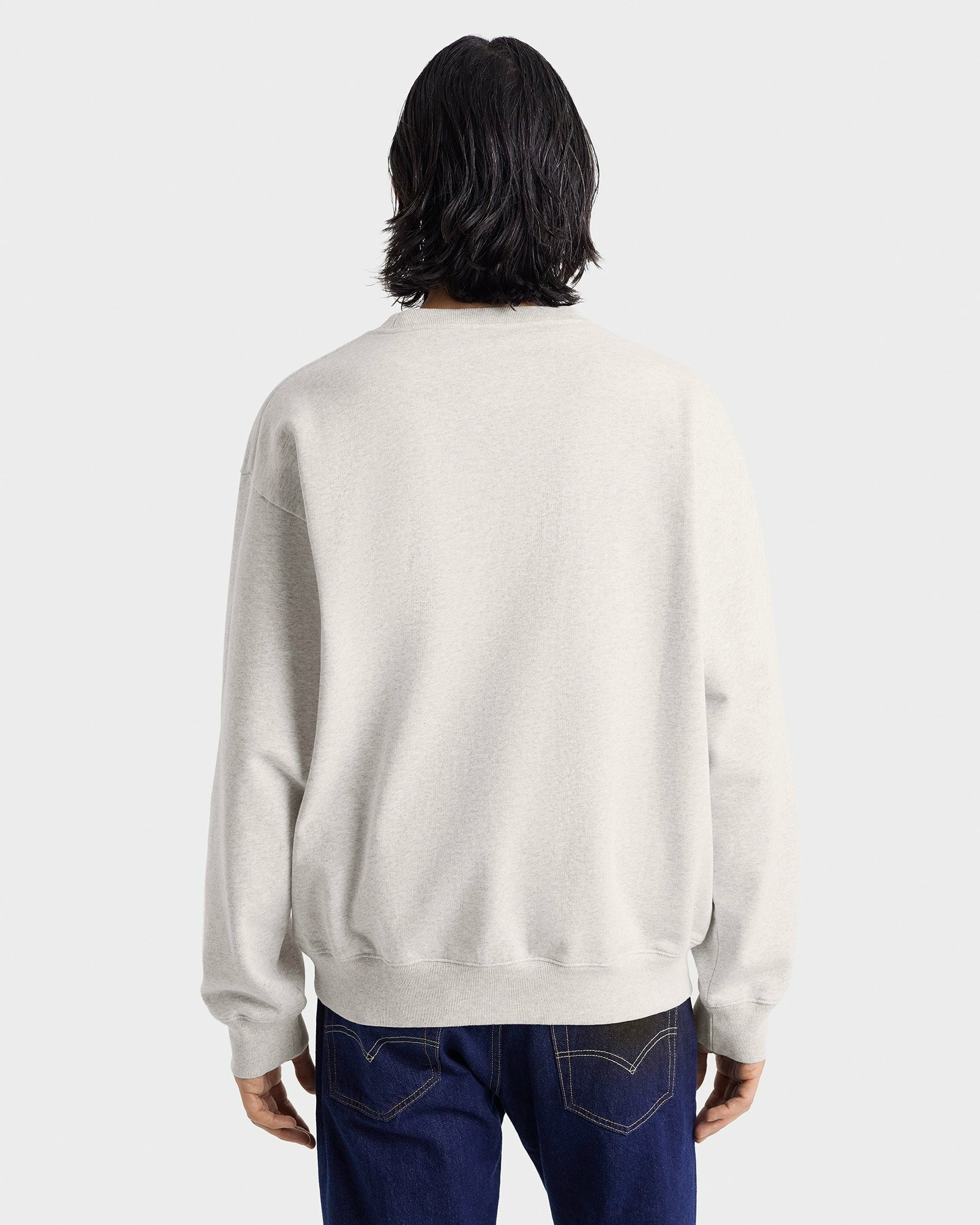 Yale Ivy Crewneck - Heather Gray/Navy Sporty & Rich Discount