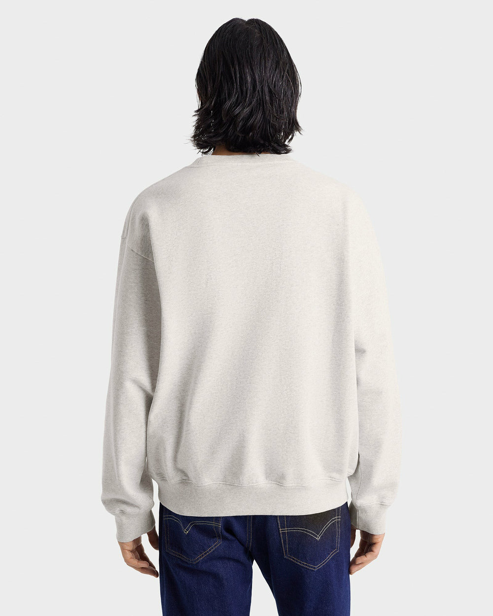 Yale Ivy Crewneck - Heather Gray/Navy Sporty & Rich Discount