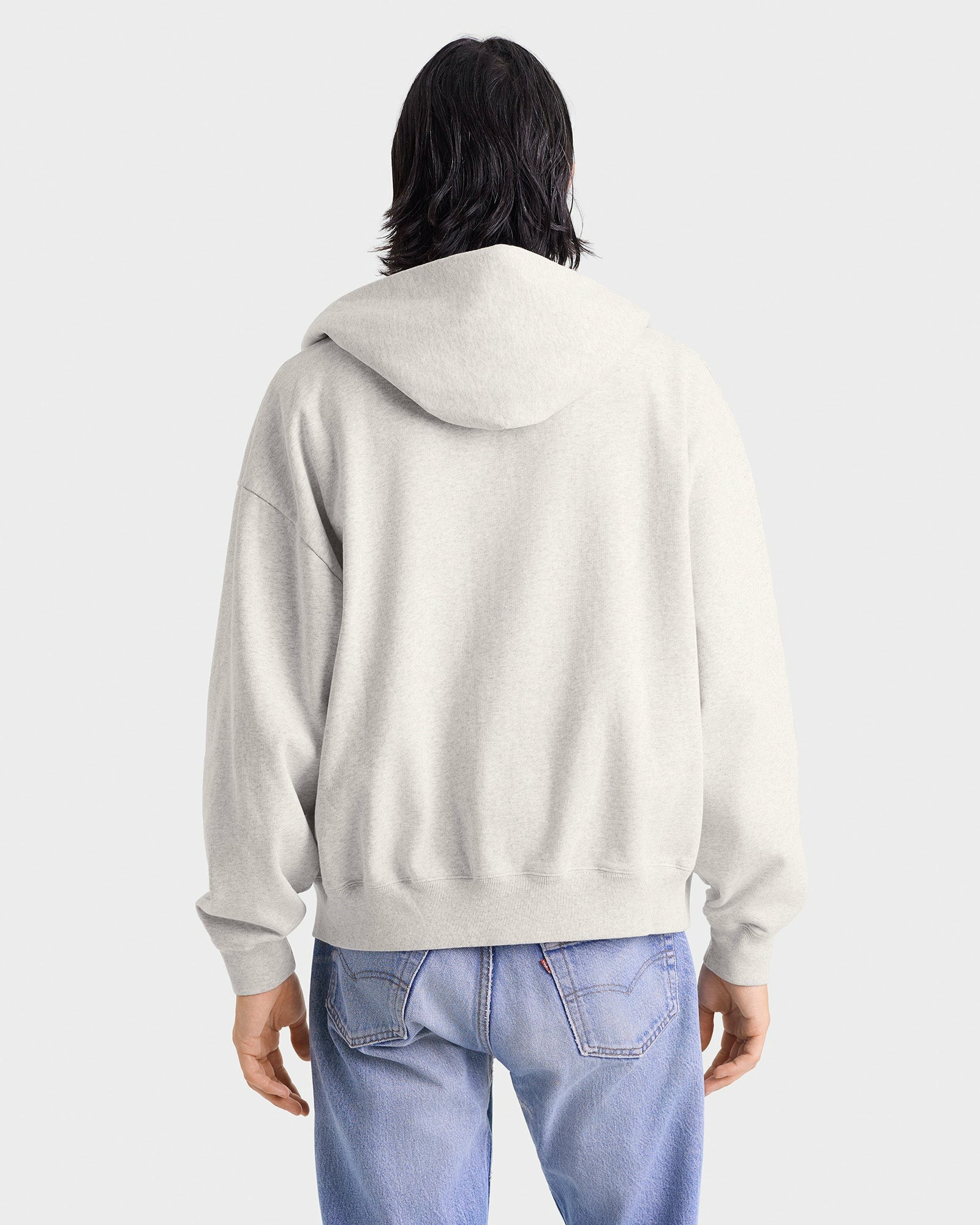 Yale Classic Zip Hoodie - Heather Gray/Navy Sporty & Rich US
