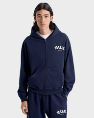 Yale Classic Zip Hoodie - Navy/White Sporty & Rich Sale