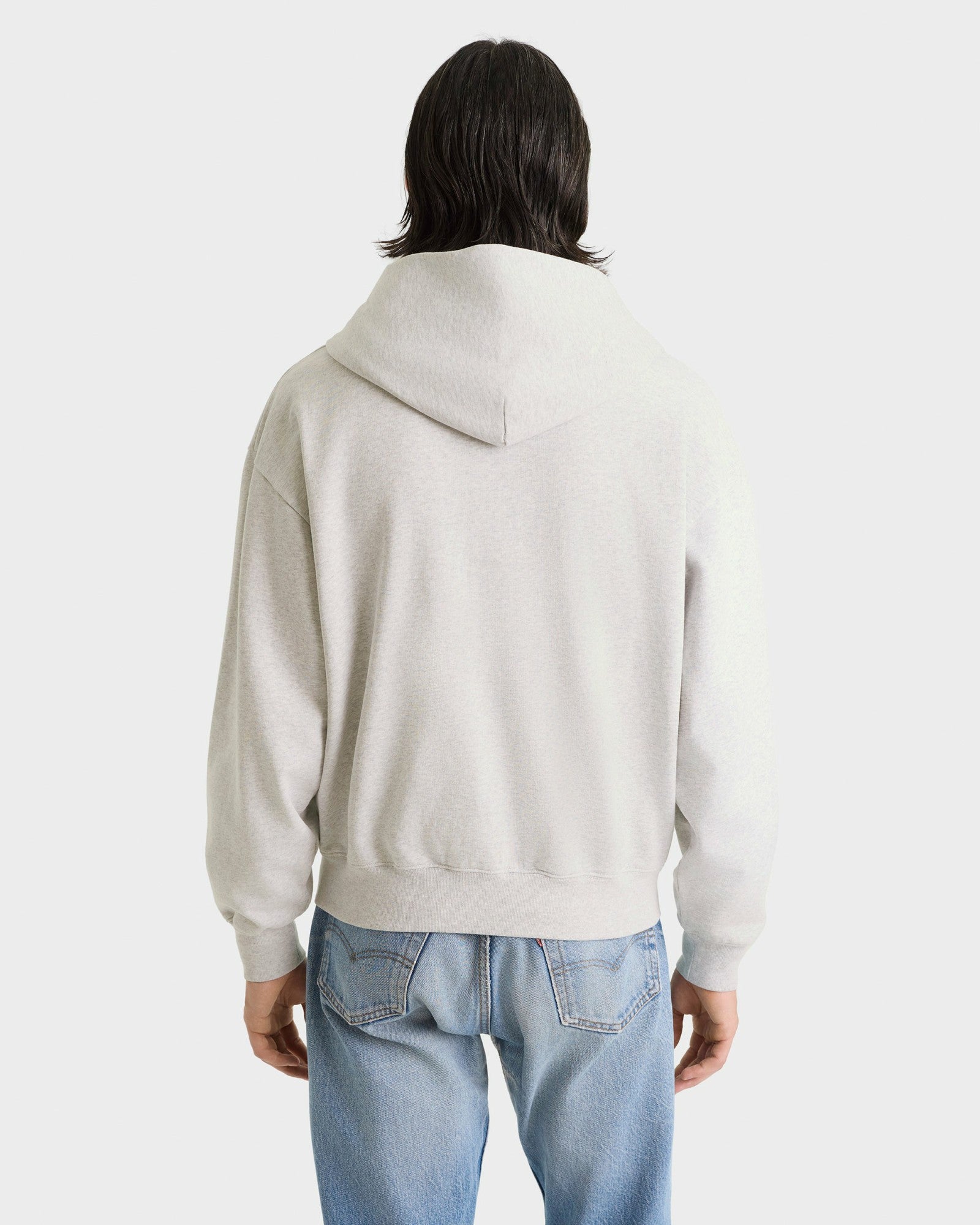 Heritage Yankees Serif Zip Hoodie - Heather Gray/Navy Sporty & Rich Online
