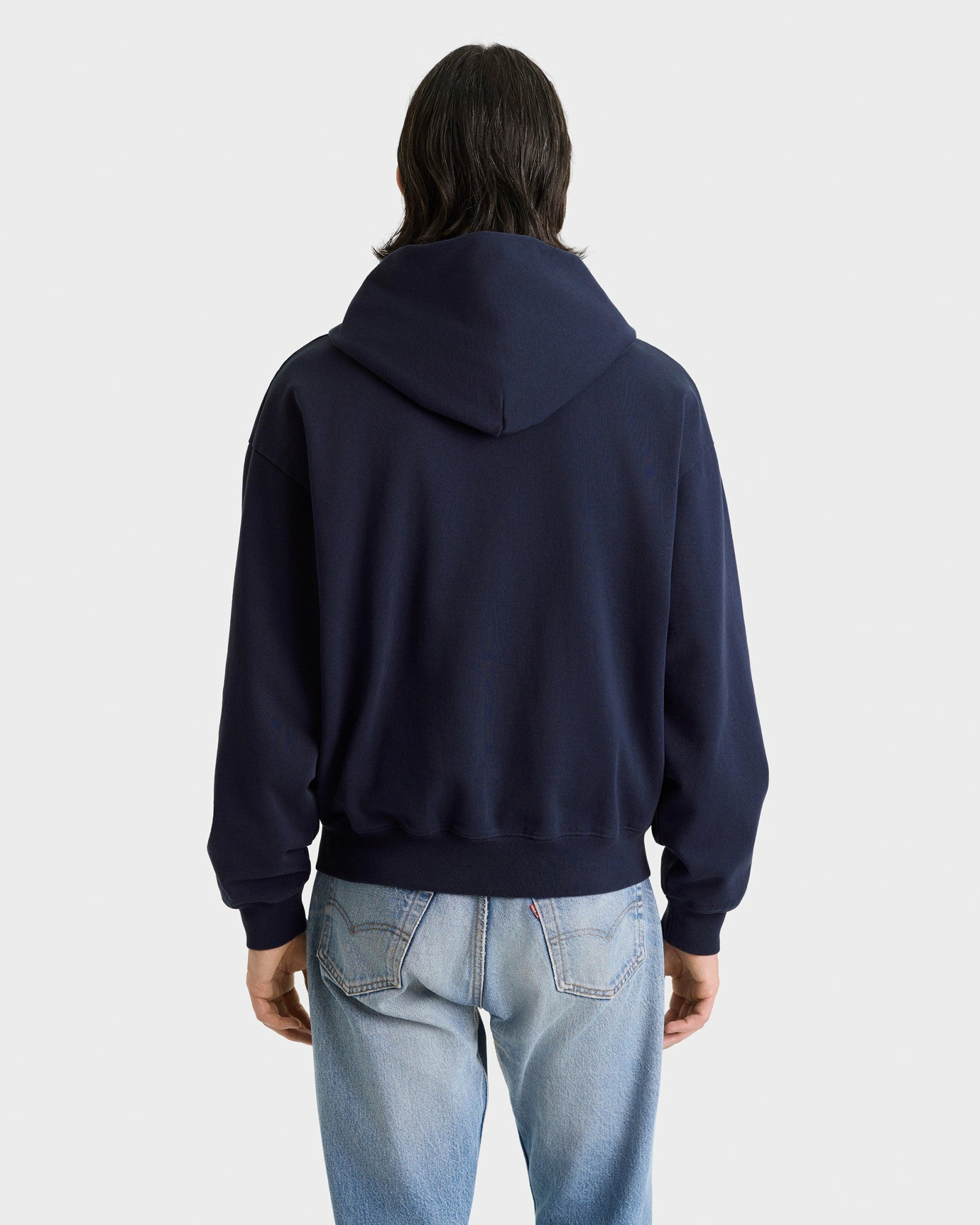 Heritage Yankees Serif Zip Hoodie - Navy/White Sporty & Rich Discount