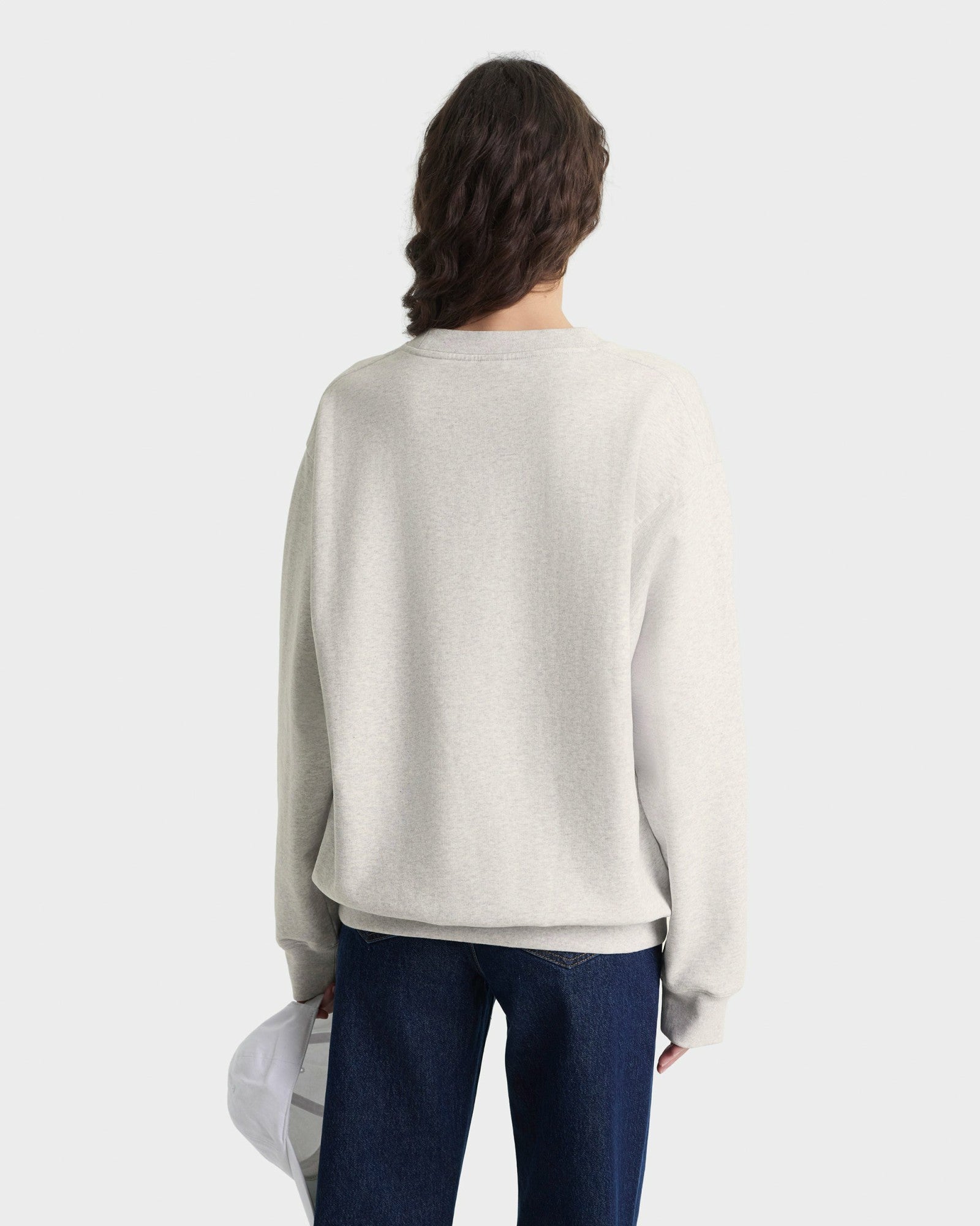 Heritage Yankees Serif Crewneck - Heather Gray/Navy Sporty & Rich Outlet