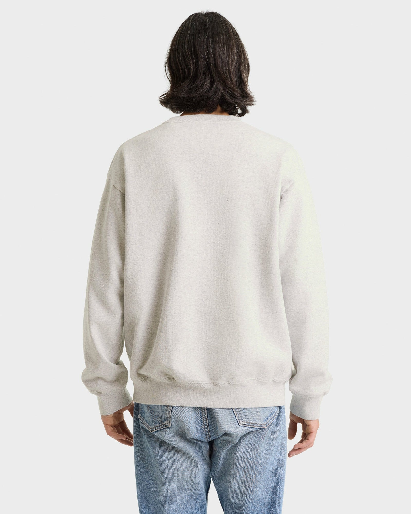 Heritage Yankees Serif Crewneck - Heather Gray/Navy Sporty & Rich Outlet