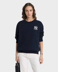 Heritage Yankees Serif Crewneck - Navy/White Sporty & Rich US