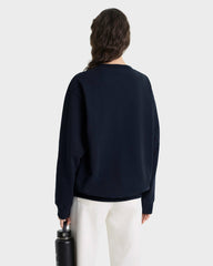 Heritage Yankees Serif Crewneck - Navy/White Sporty & Rich US