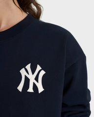 Heritage Yankees Serif Crewneck - Navy/White Sporty & Rich US