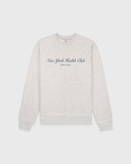 NY Health Club Crewneck - Heather Gray Sporty & Rich For Sale