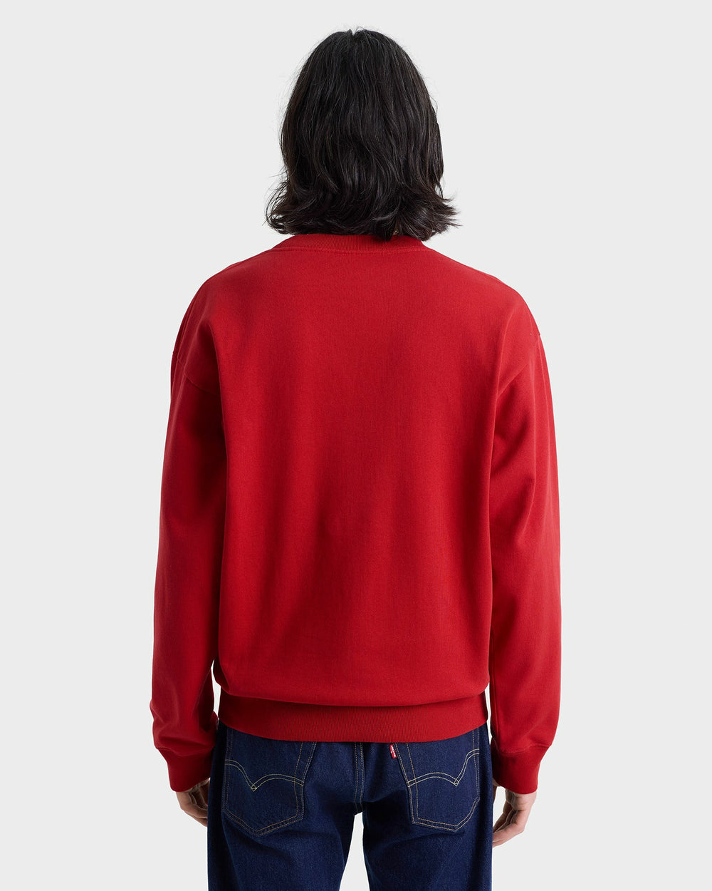 Nautical Embroidered Crewneck - Ruby/Navy Sporty & Rich Outlet