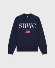 Nautical Embroidered Crewneck - Navy Sporty & Rich US