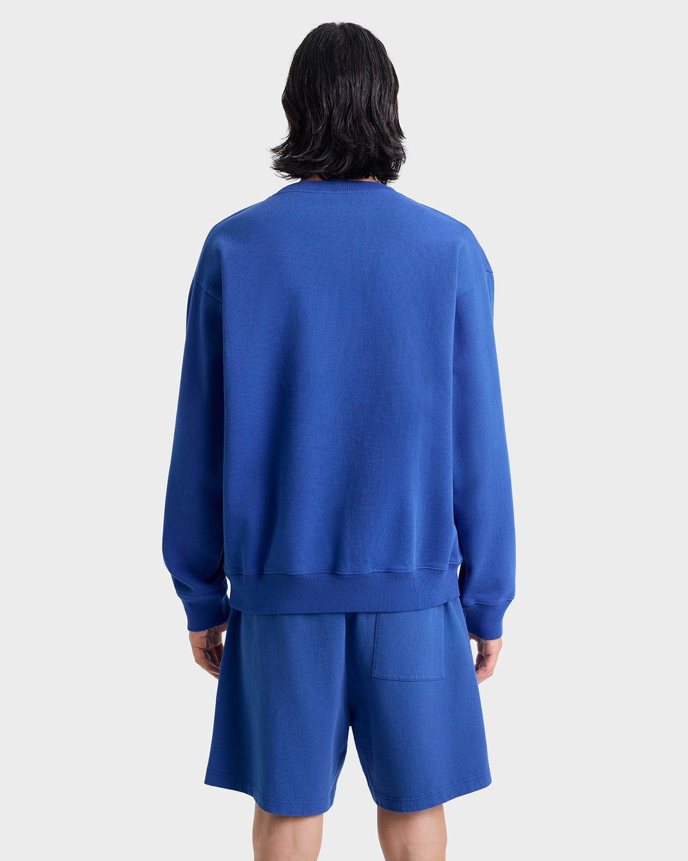 Nautical Embroidered Crewneck - Team Blue/White Sporty & Rich Sale