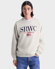 Nautical Embroidered Crewneck - Heather Gray Sporty & Rich Online