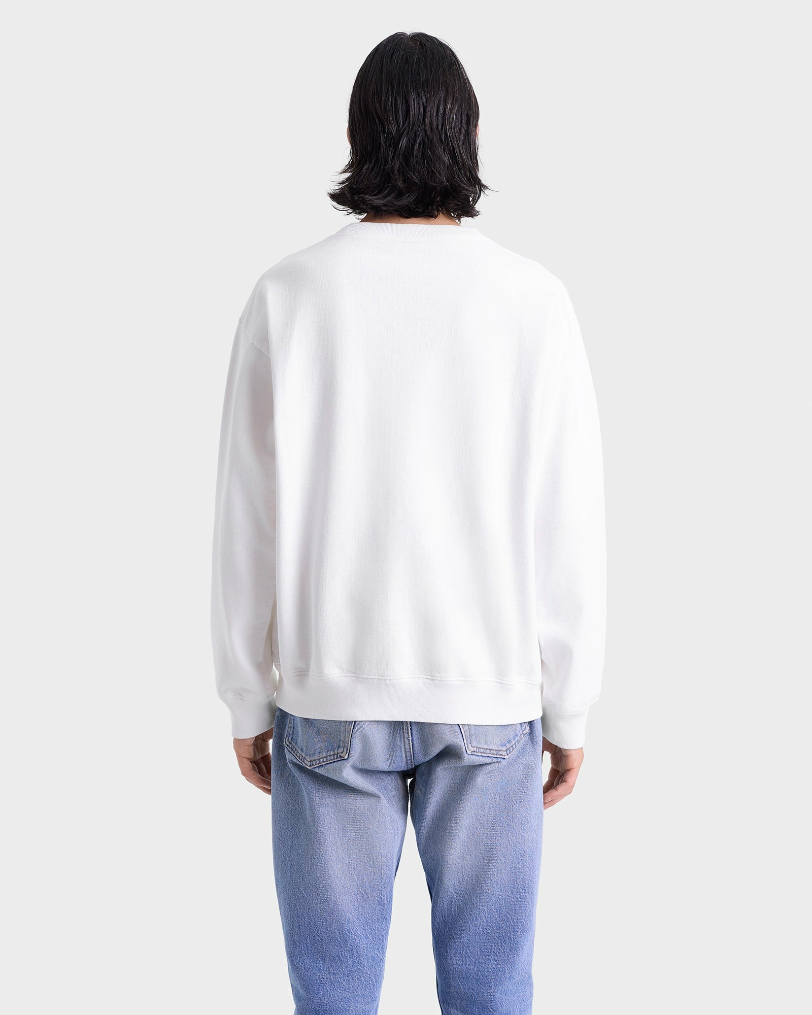 Nautical Embroidered Crewneck - White/Navy/Ruby Sporty & Rich Discount
