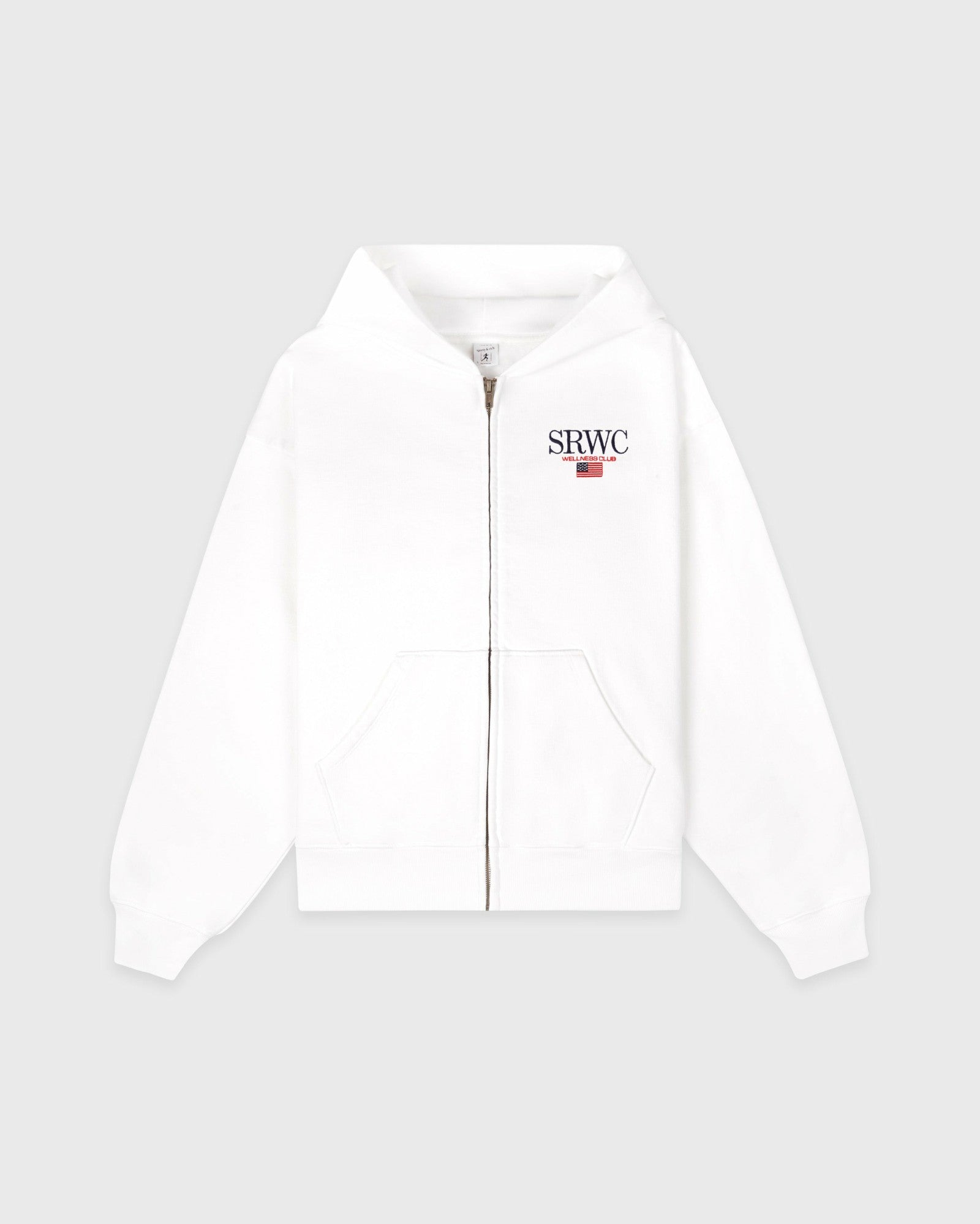 Nautical Embroidered Zip Hoodie - White Sporty & Rich For Sale
