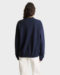 BH Crest Crewneck - Navy/White Sporty & Rich Discount