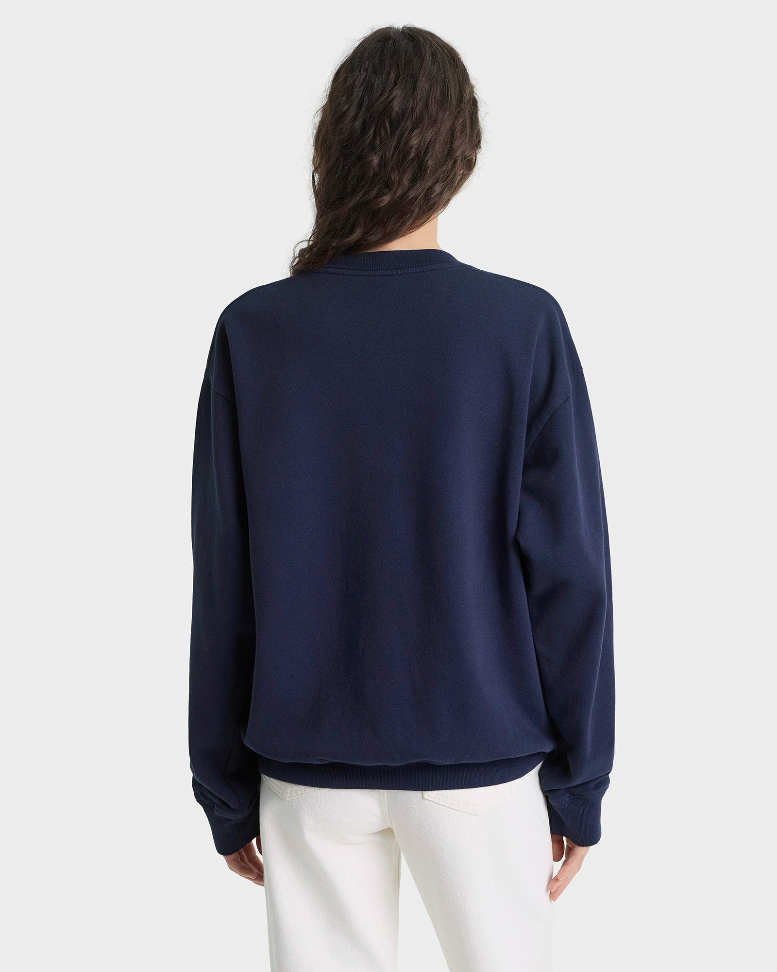 NY Health Club Crewneck - Navy/Ecru Sporty & Rich For Sale