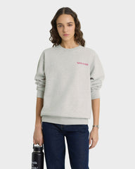 NY Motion Crewneck - Heather Gray/Berry/Azure Sporty & Rich US