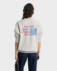 NY Motion Crewneck - Heather Gray/Berry/Azure Sporty & Rich US