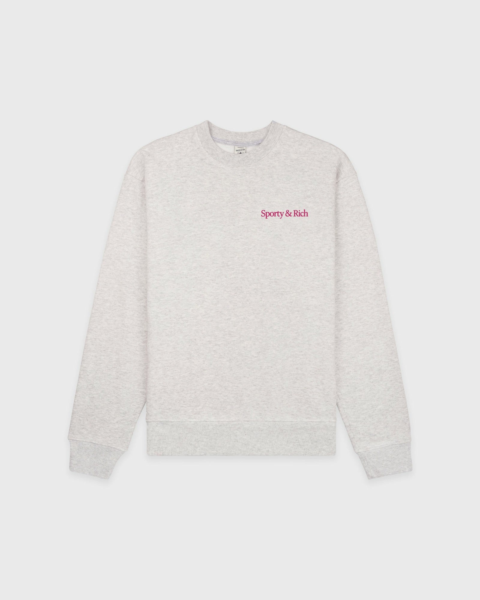 NY Motion Crewneck - Heather Gray/Berry/Azure Sporty & Rich US
