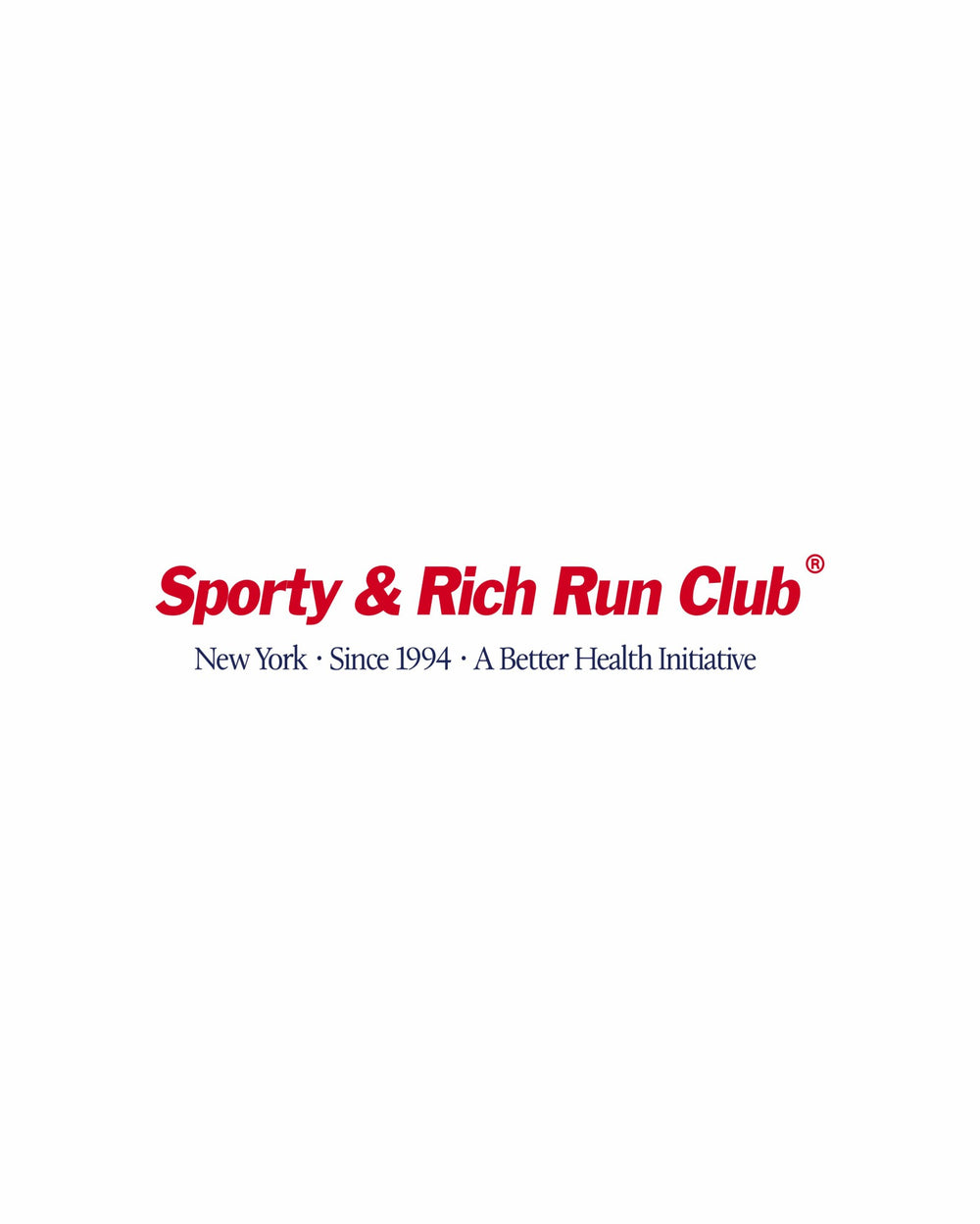 Run Club Crewneck - White/Ruby Sporty & Rich Sale