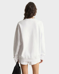 Run Club Crewneck - White/Ruby Sporty & Rich Sale