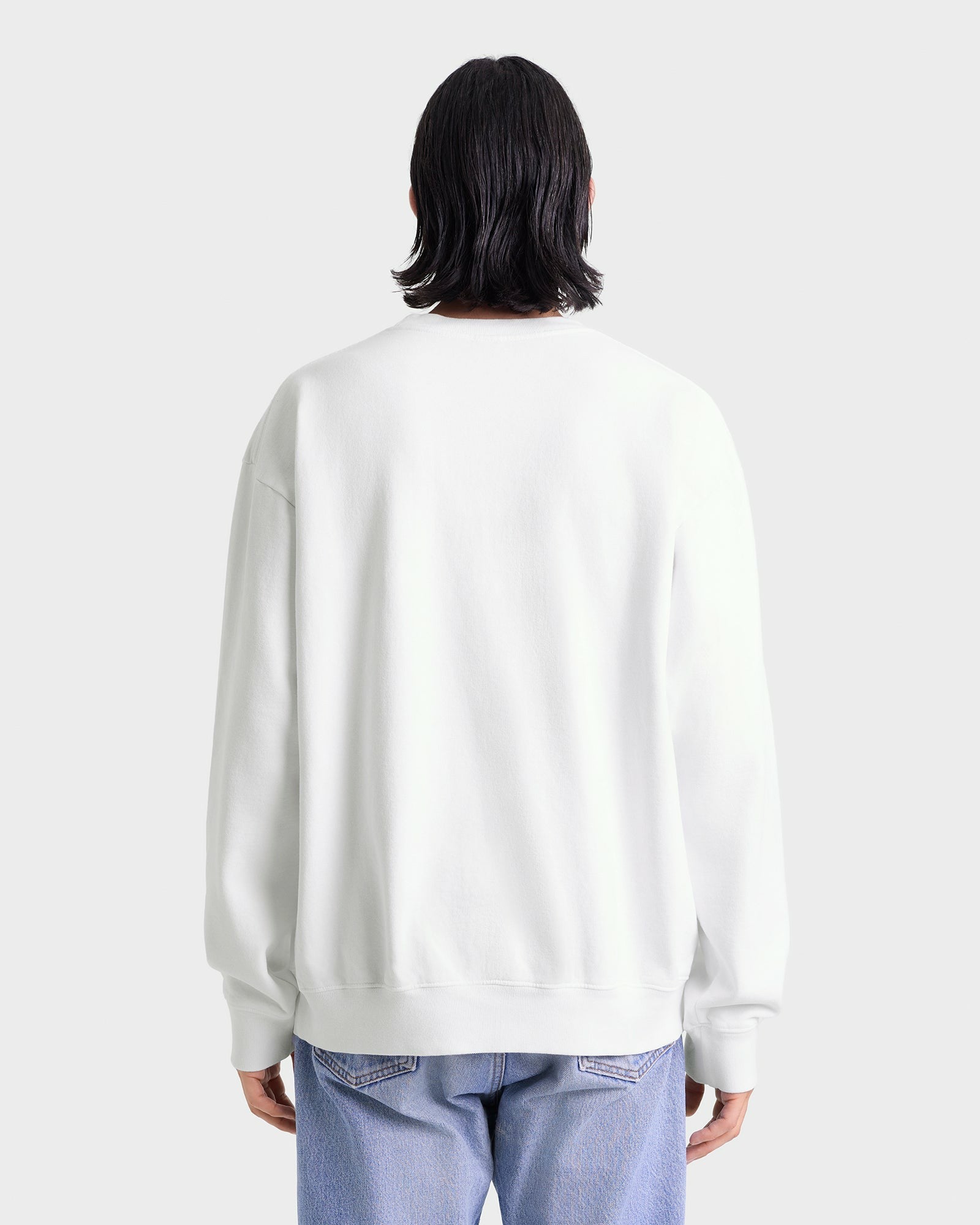 Beverly Script Crewneck - White/Ruby Sporty & Rich Online
