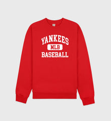 Yankees Ivy Crewneck - Fire red/White Sporty & Rich Discount