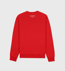Yankees Ivy Crewneck - Fire red/White Sporty & Rich Discount