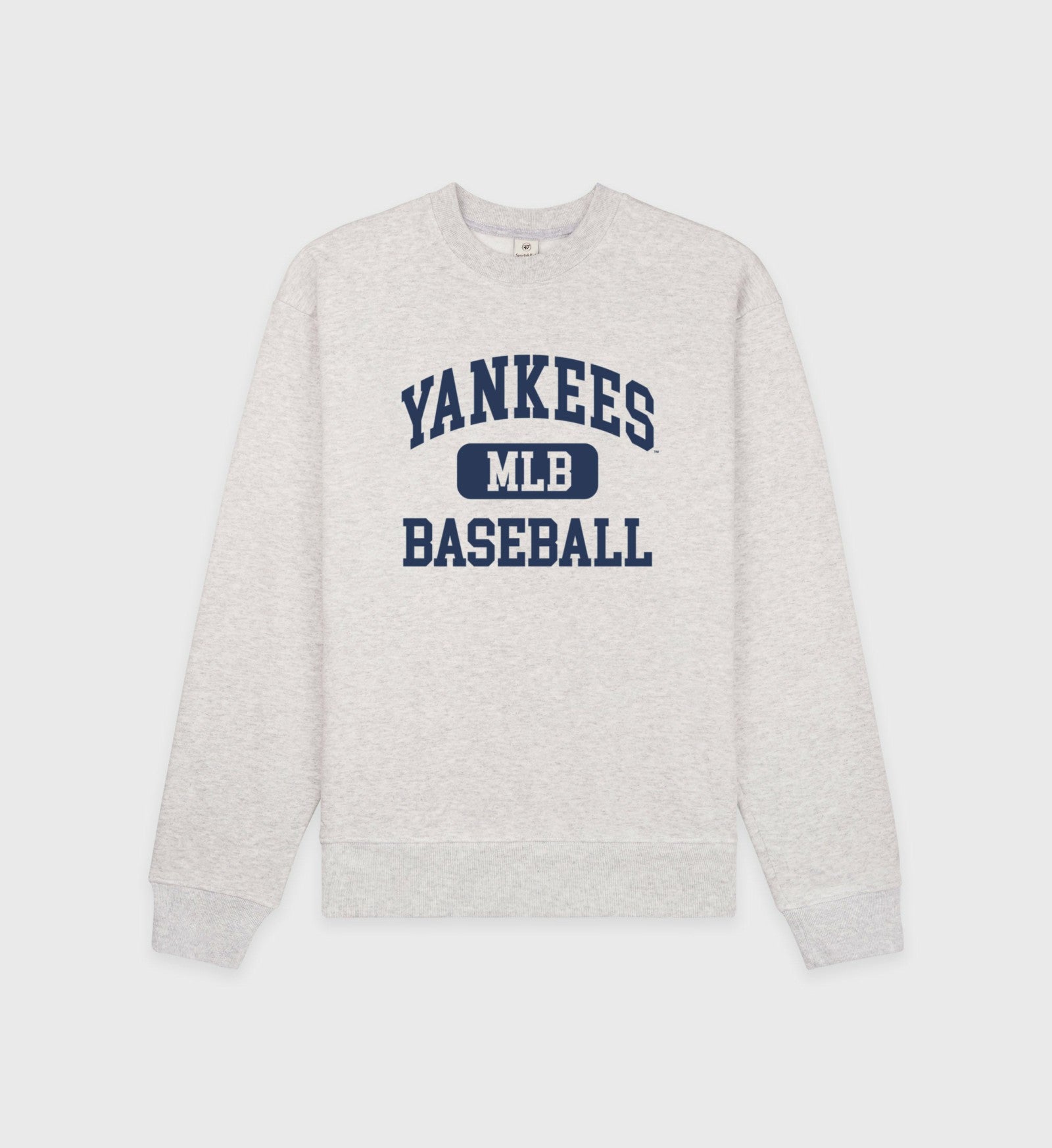 Yankees Ivy Crewneck - Heather Gray/Navy Sporty & Rich For Sale