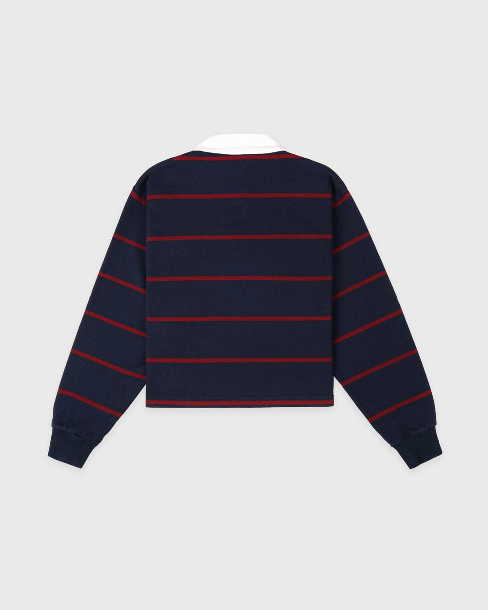 Serif Logo Rugby Polo - Navy/White/Merlot Sporty & Rich Outlet