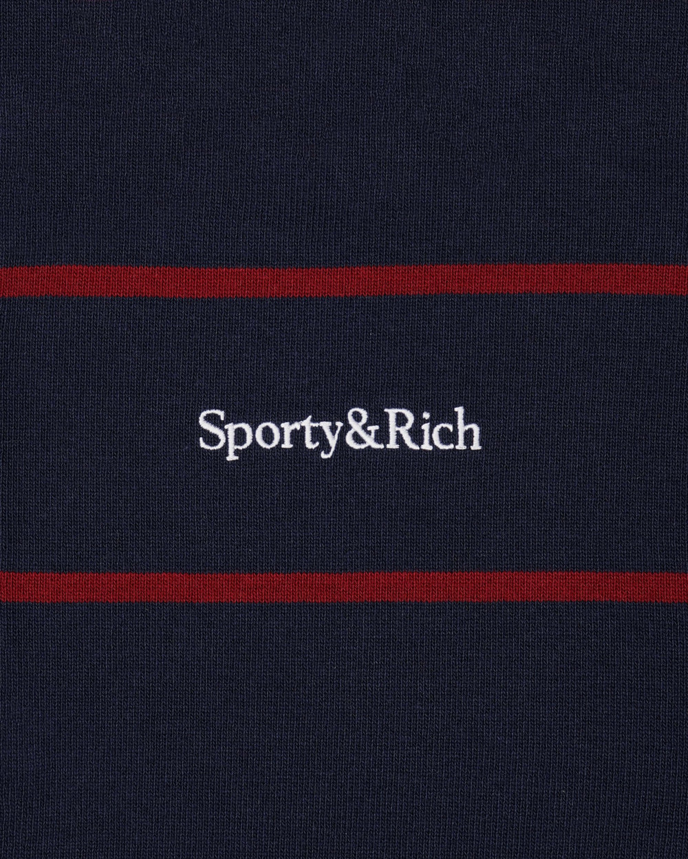 Serif Logo Rugby Polo - Navy/White/Merlot Sporty & Rich Outlet