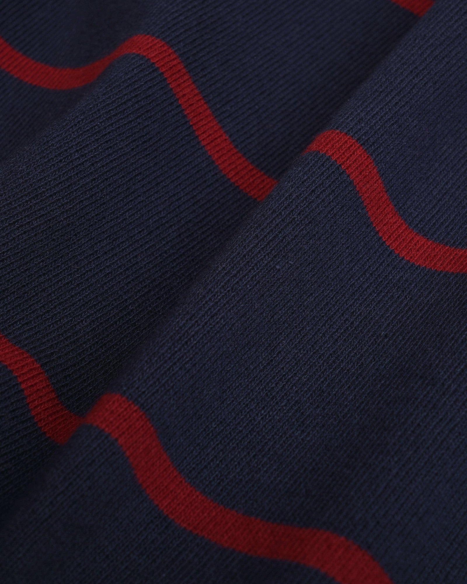 Serif Logo Rugby Polo - Navy/White/Merlot Sporty & Rich Outlet