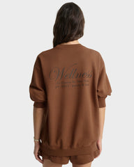 Soho Crewneck - Pecan Sporty & Rich Sale