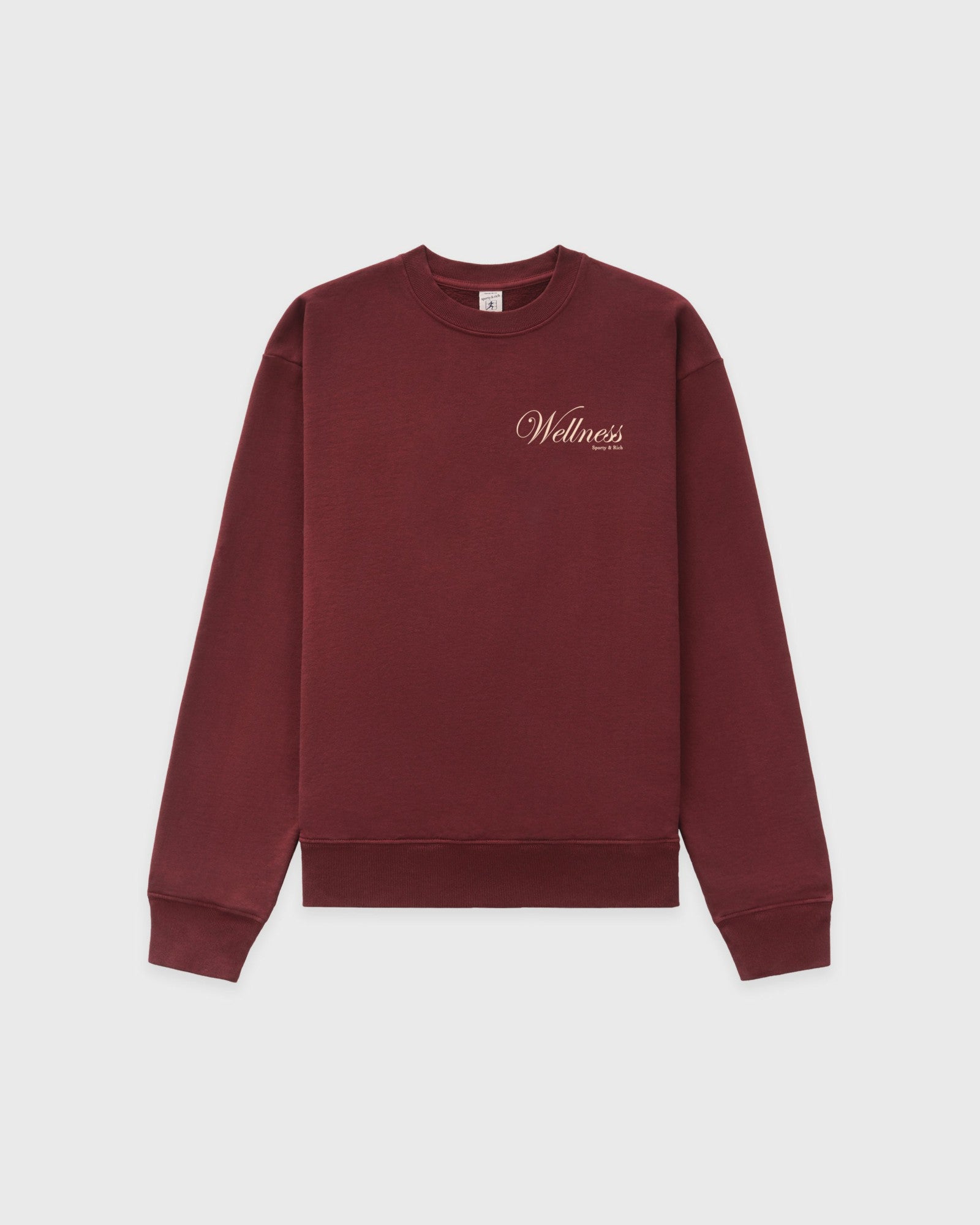 Soho Crewneck - Merlot/Cream Sporty & Rich Online