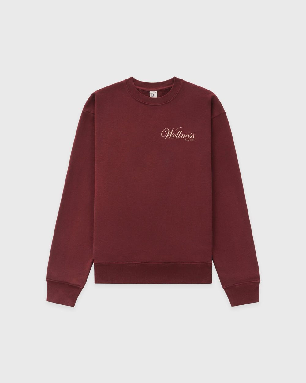 Soho Crewneck - Merlot/Cream Sporty & Rich Online