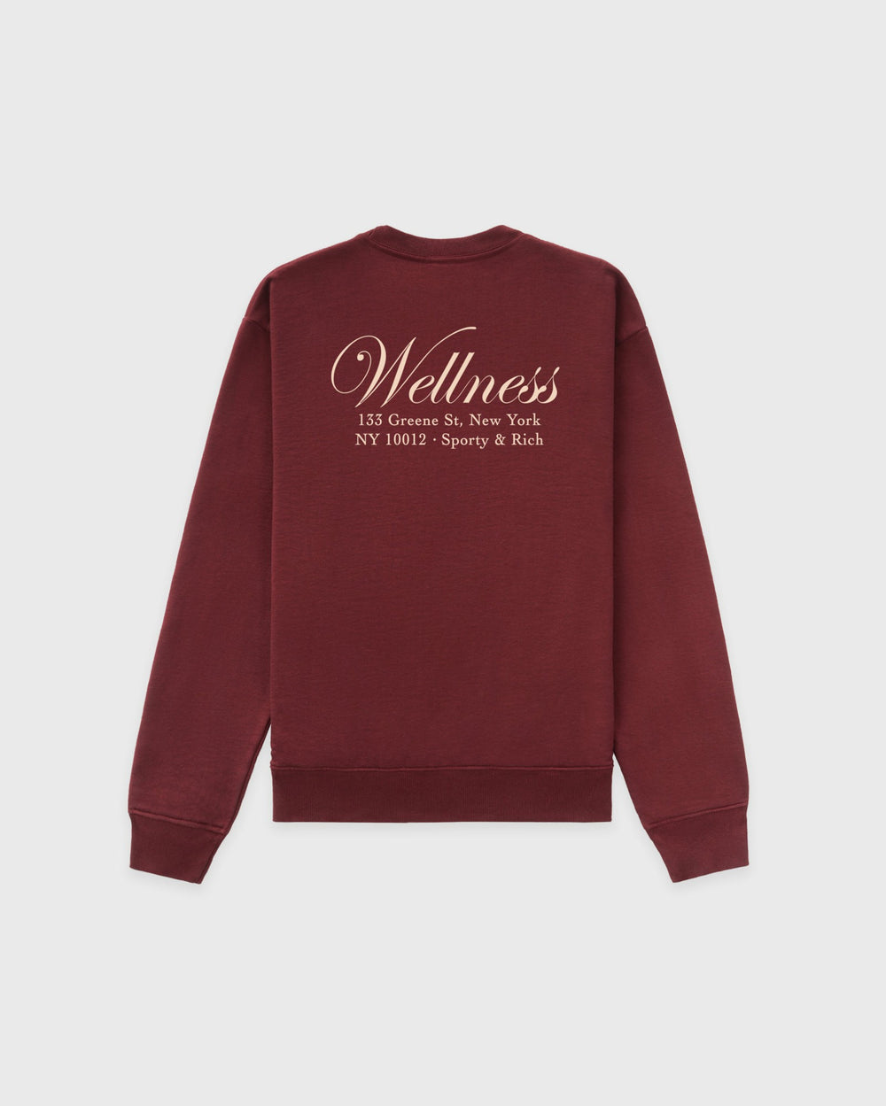 Soho Crewneck - Merlot/Cream Sporty & Rich Online