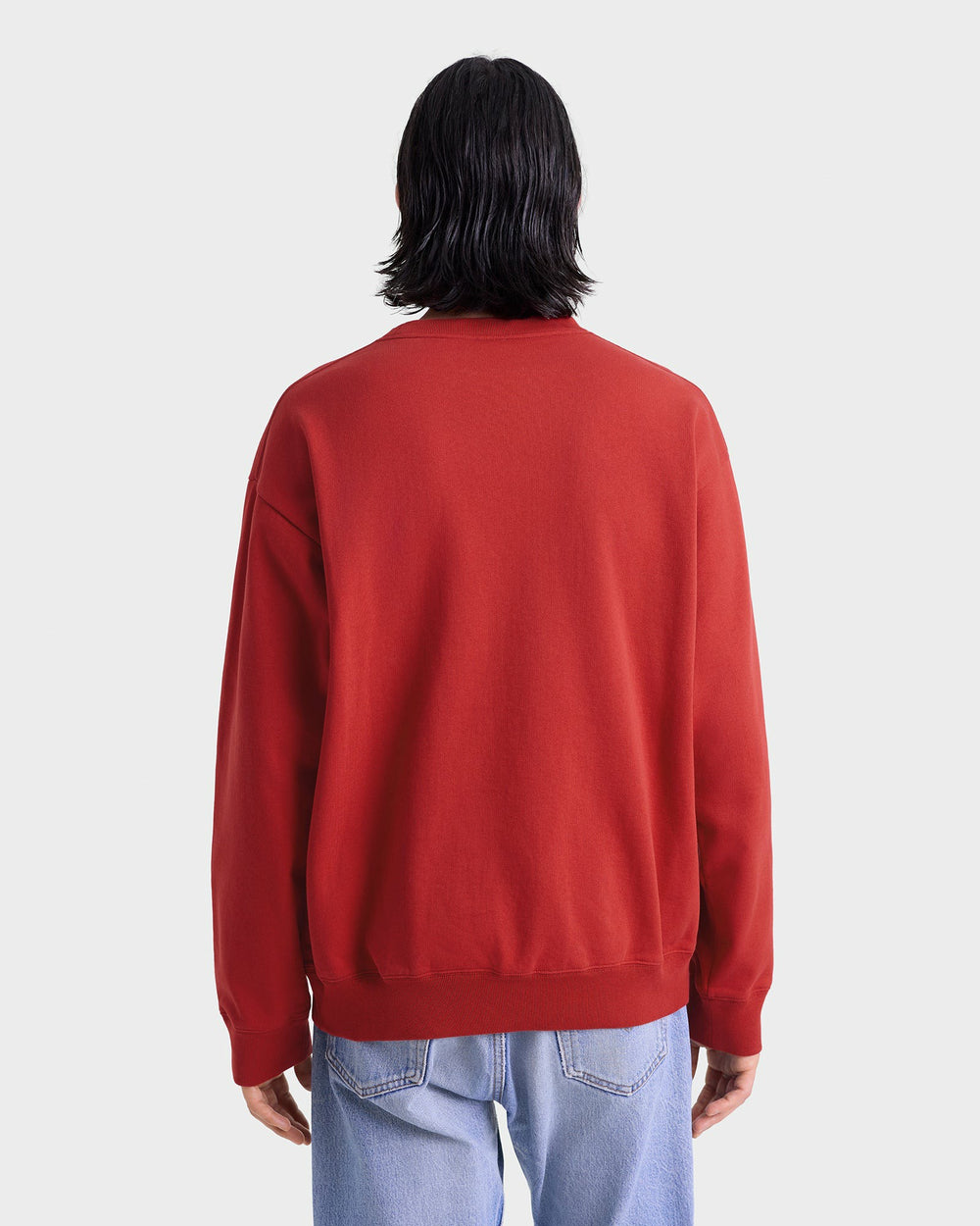 California Emblem Crewneck - Ruby/White Sporty & Rich For Sale