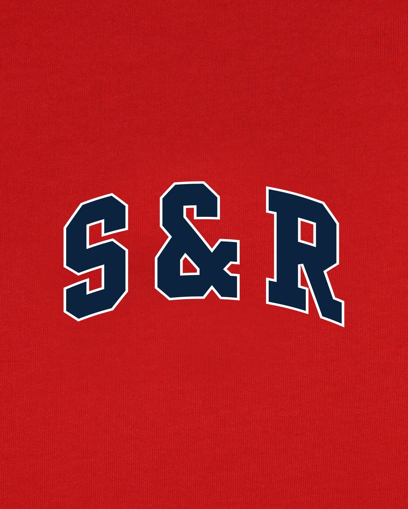 S&R Ivy Crewneck - Ruby/Navy Sporty & Rich Outlet