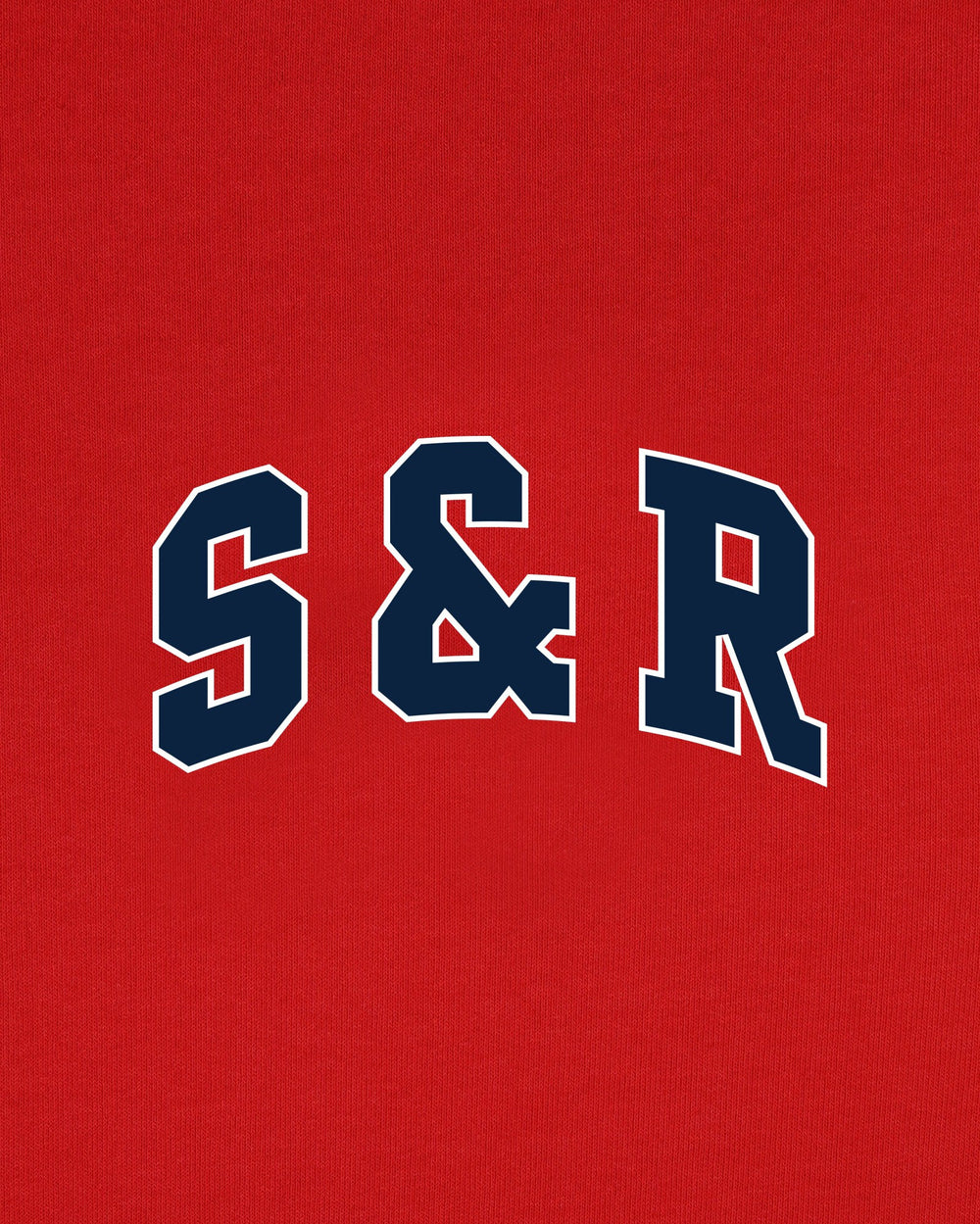 S&R Ivy Crewneck - Ruby/Navy Sporty & Rich Outlet