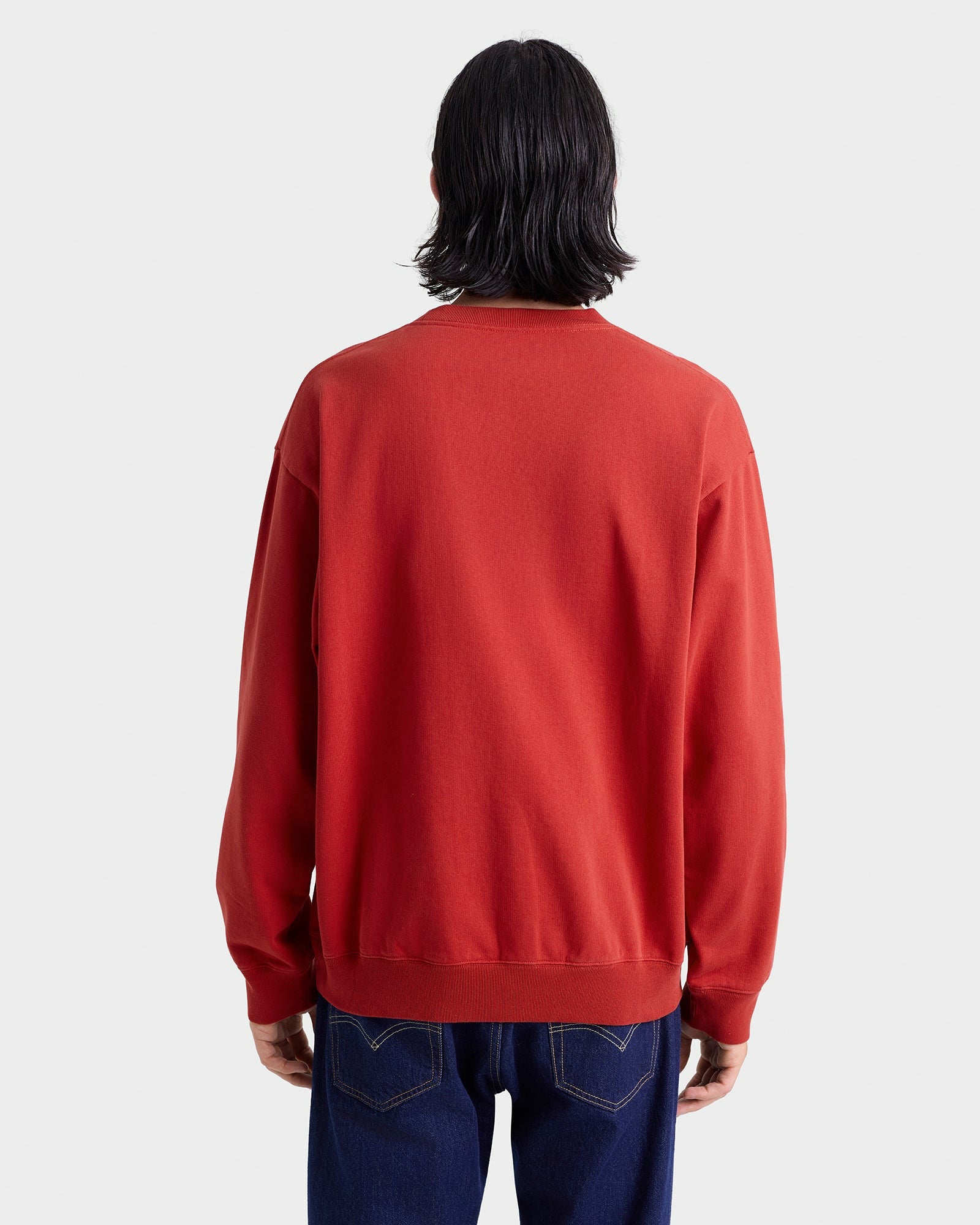 S&R Ivy Crewneck - Ruby/Navy Sporty & Rich Outlet