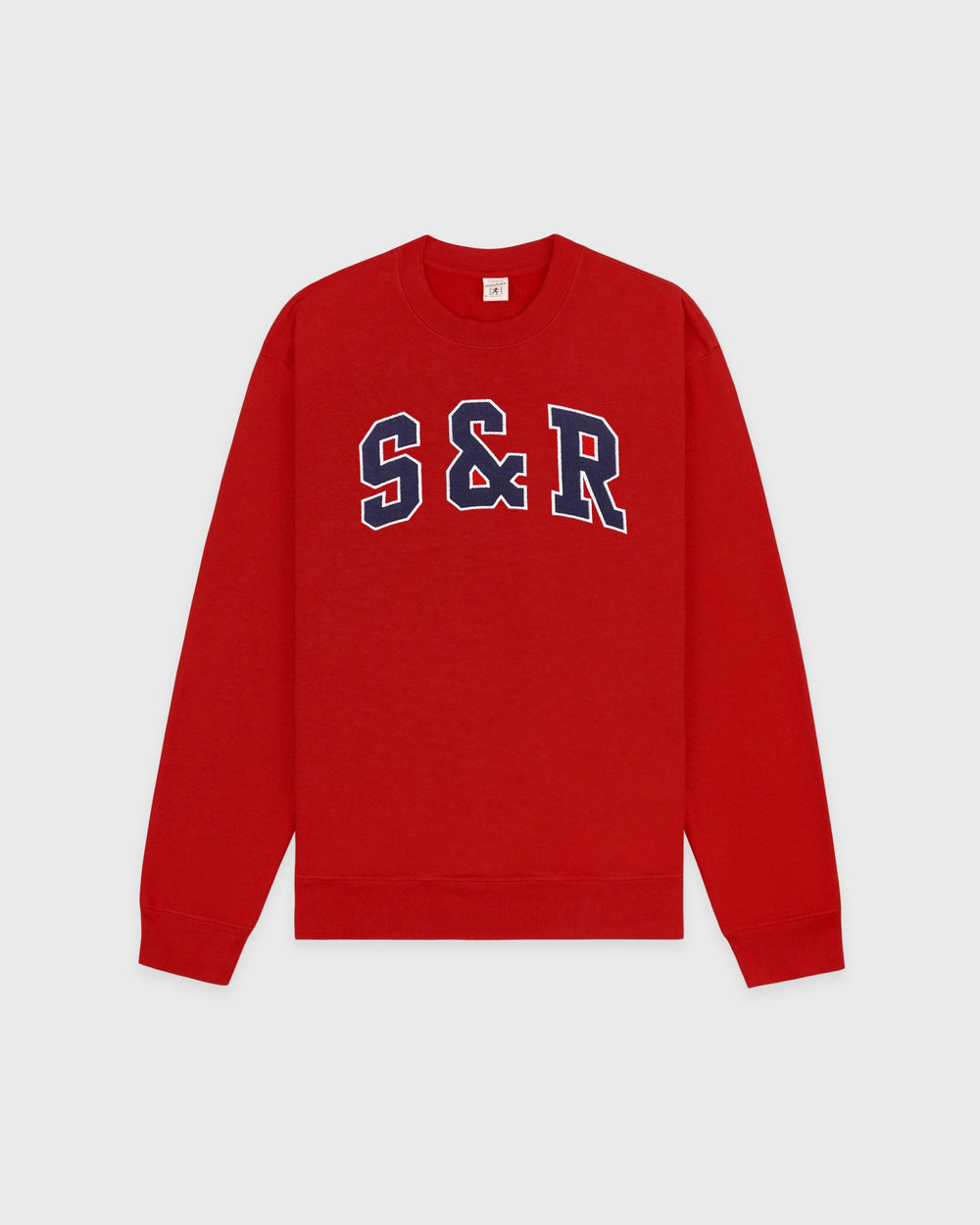 S&R Ivy Crewneck - Ruby/Navy Sporty & Rich Outlet